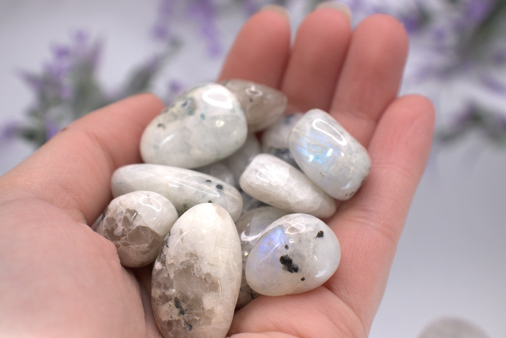 Rainbow Moonstone Tumbles