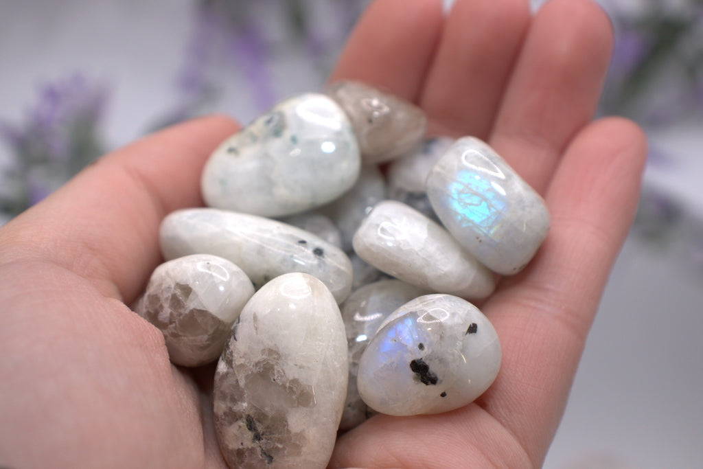 Rainbow Moonstone Tumbles