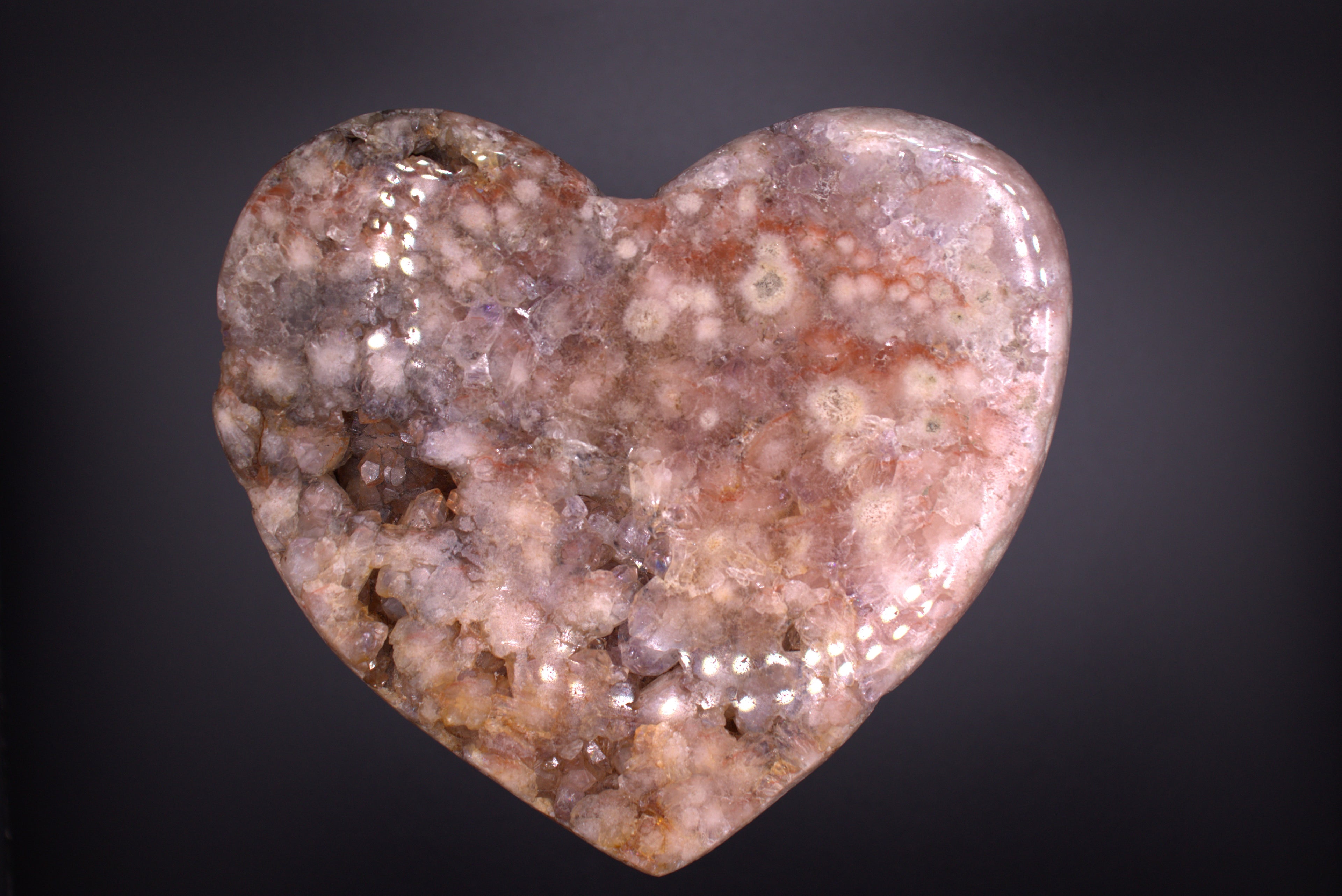 Pink Amethyst Heart