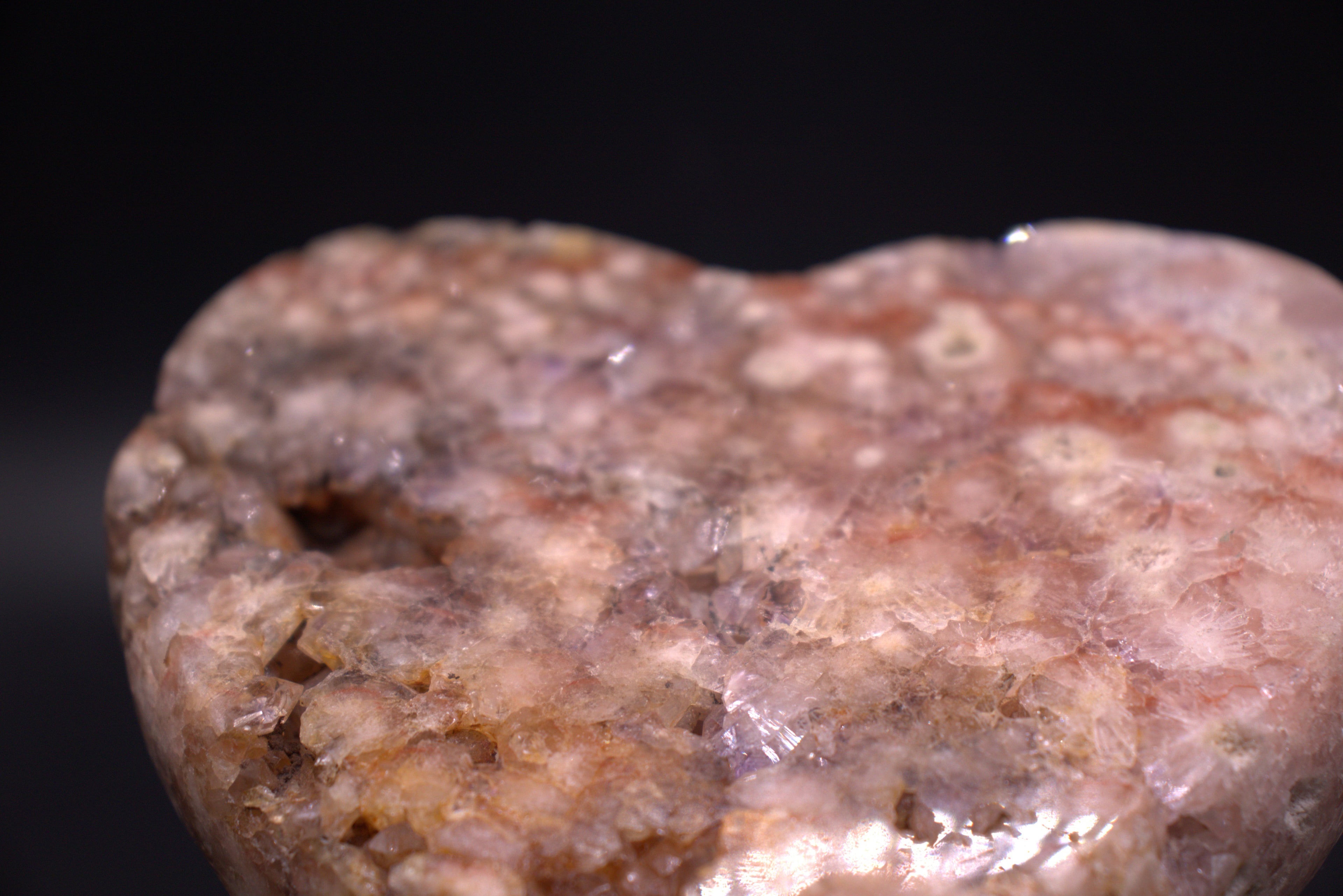 Pink Amethyst Heart