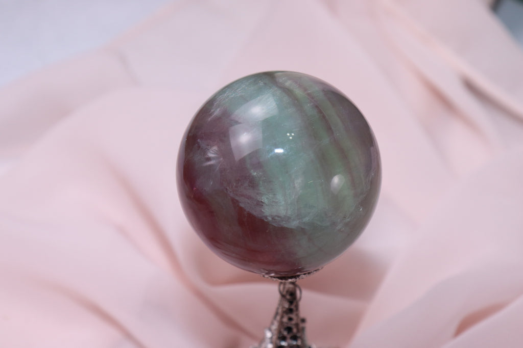 Rainbow Fluorite Sphere