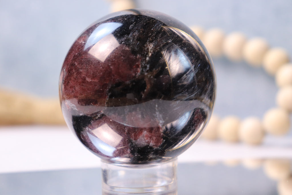 Garnet Arfvedsonite Sphere