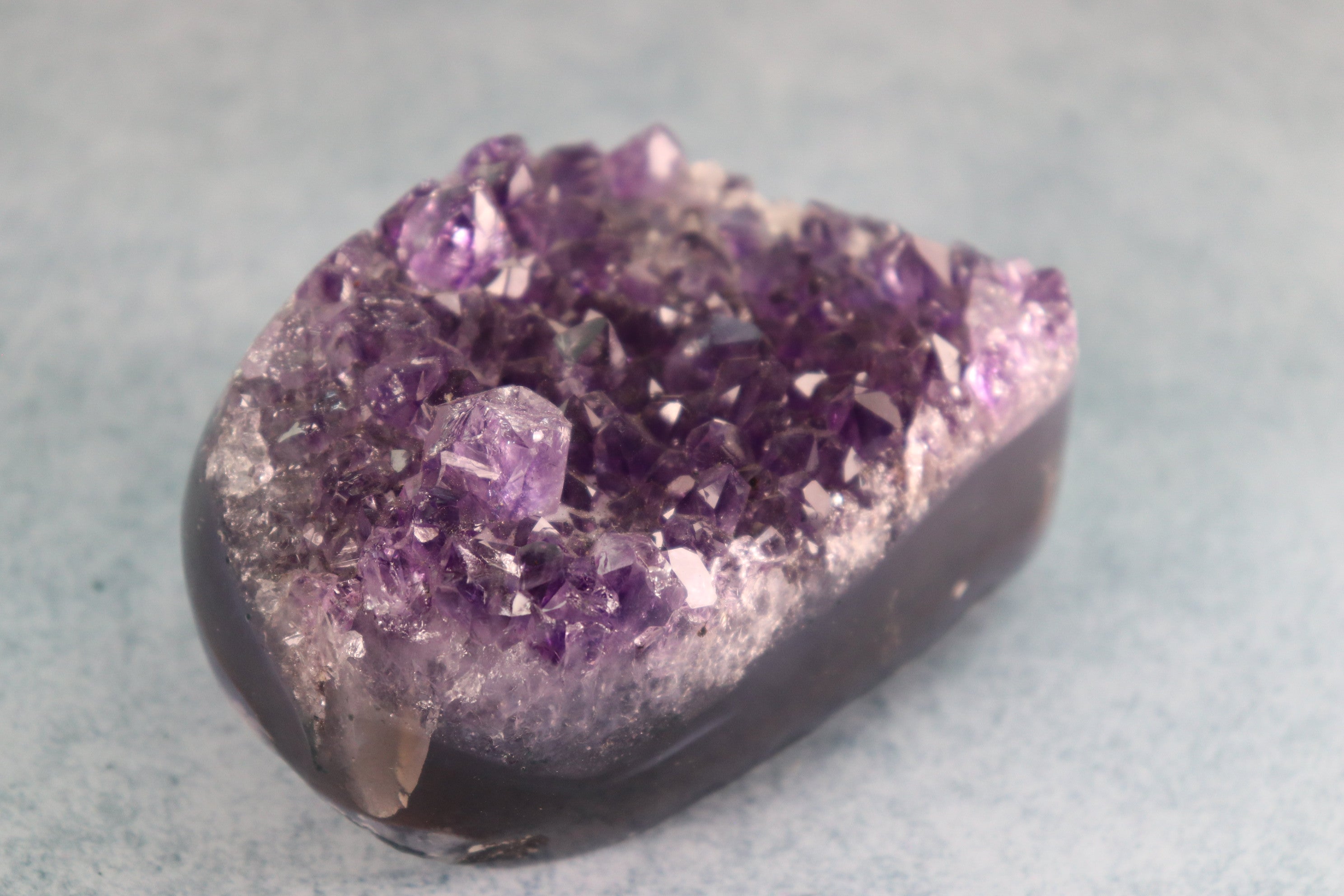 Amethyst Cluster on Moss Agate