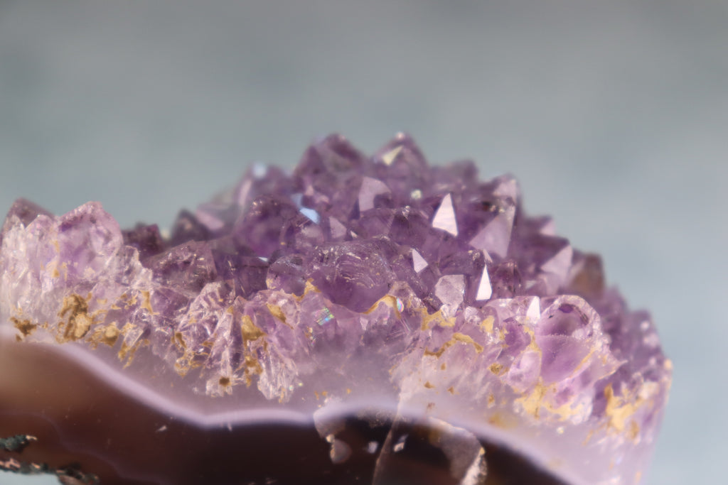 Amethyst Cluster on Moss Agate