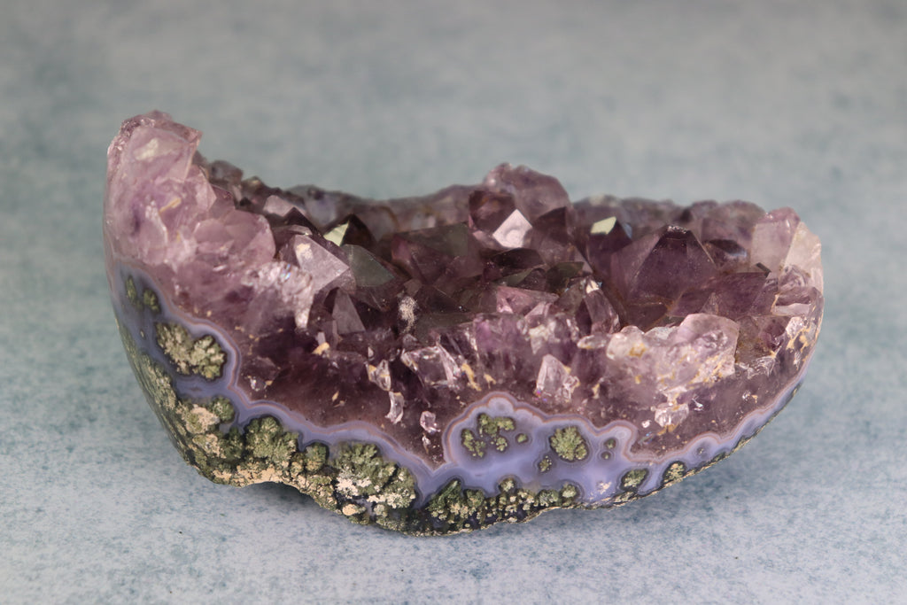 Amethyst Moss Agate Cluster