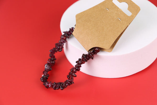 Garnet Chip Bracelet