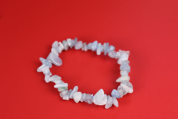 Aquamarine Chip Bracelet