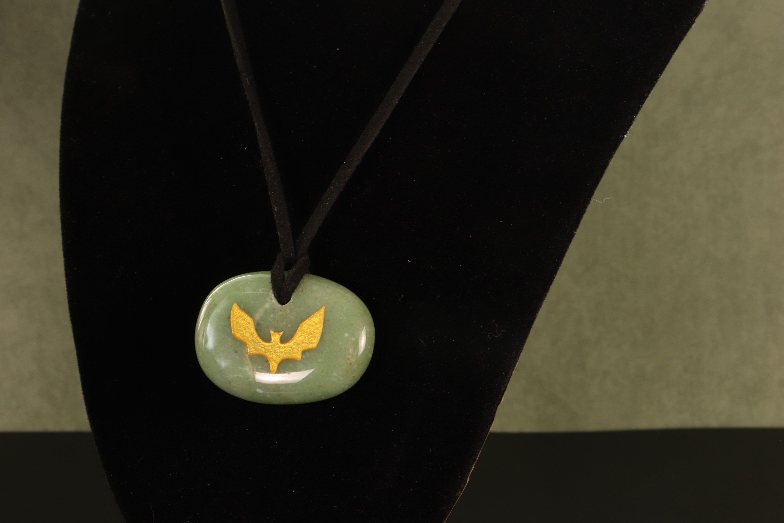 Aventurine Bat Necklace
