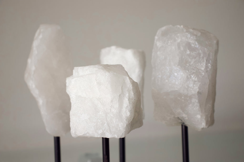 White Quartz (milky quartz) on stand
