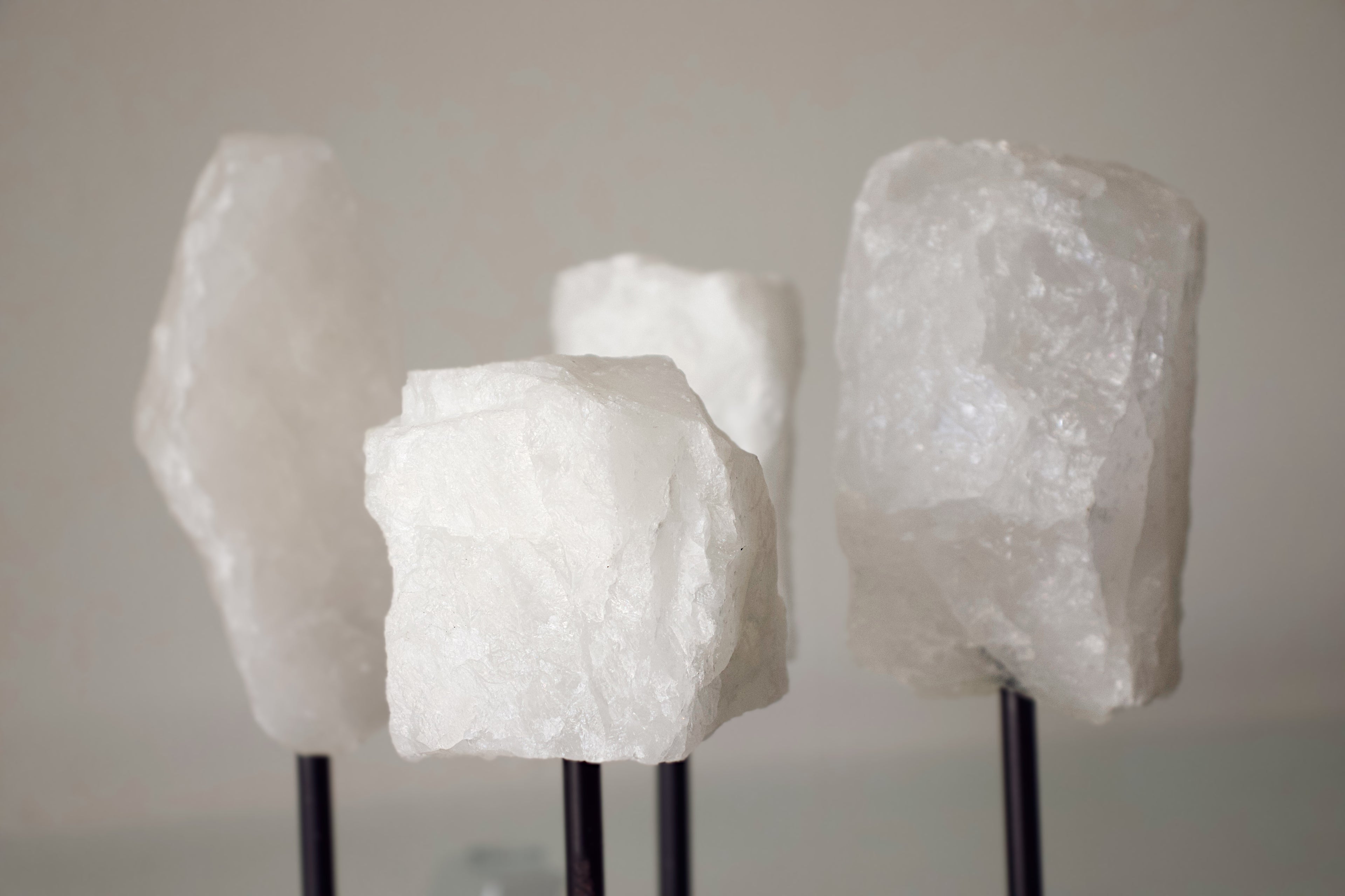 White Quartz (milky quartz) on stand