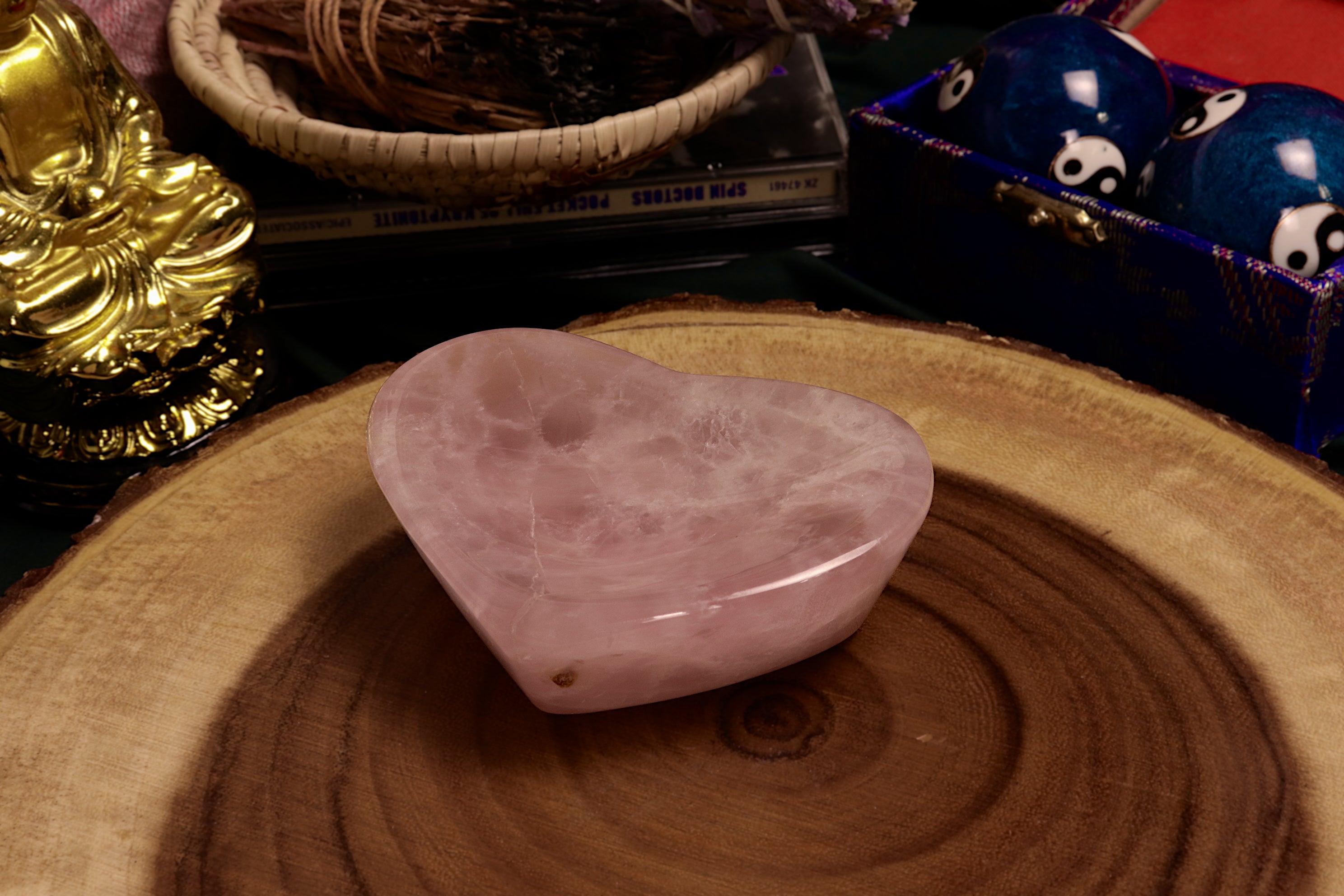 Rose Quartz Heart Bowl