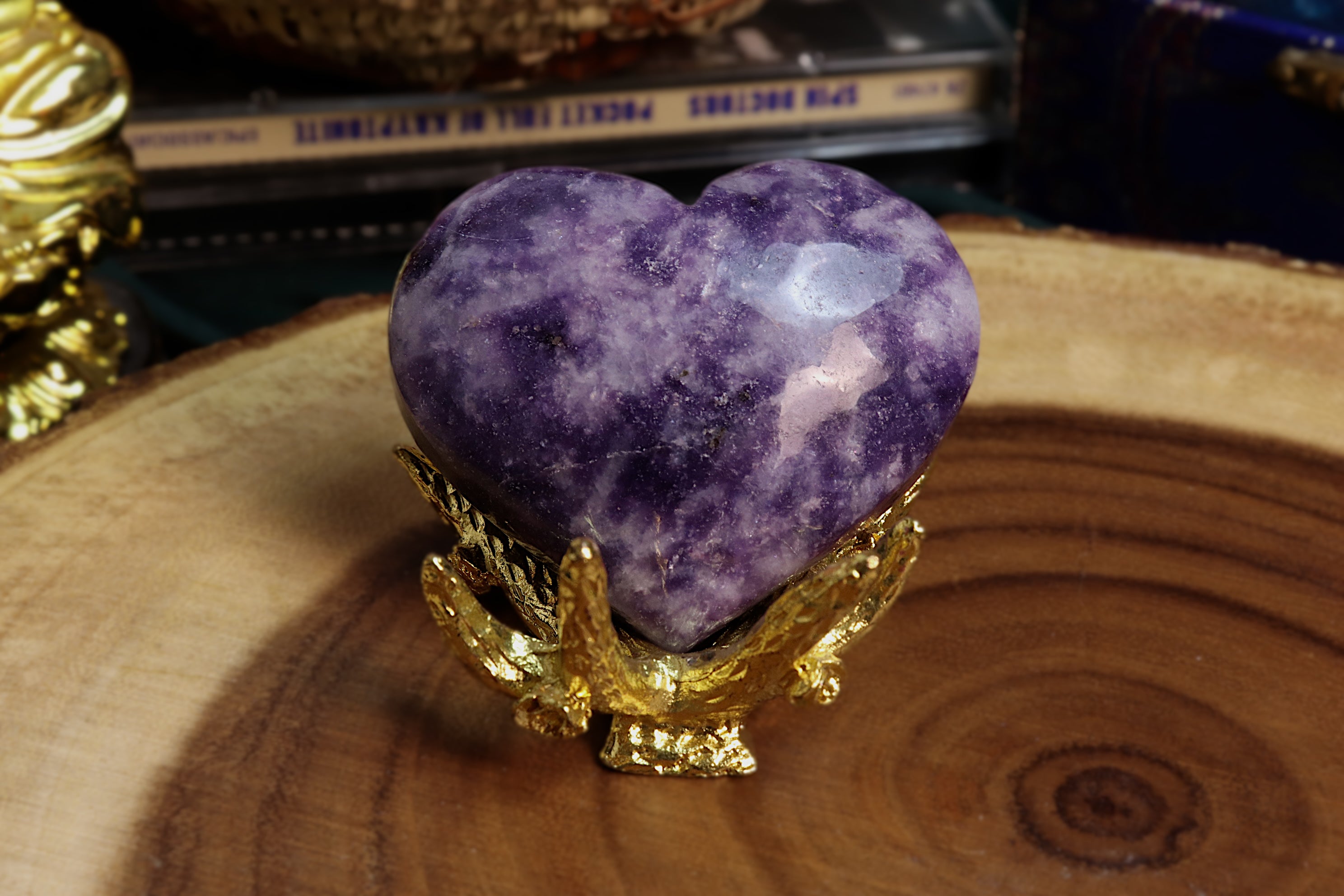 Lepidolite Heart