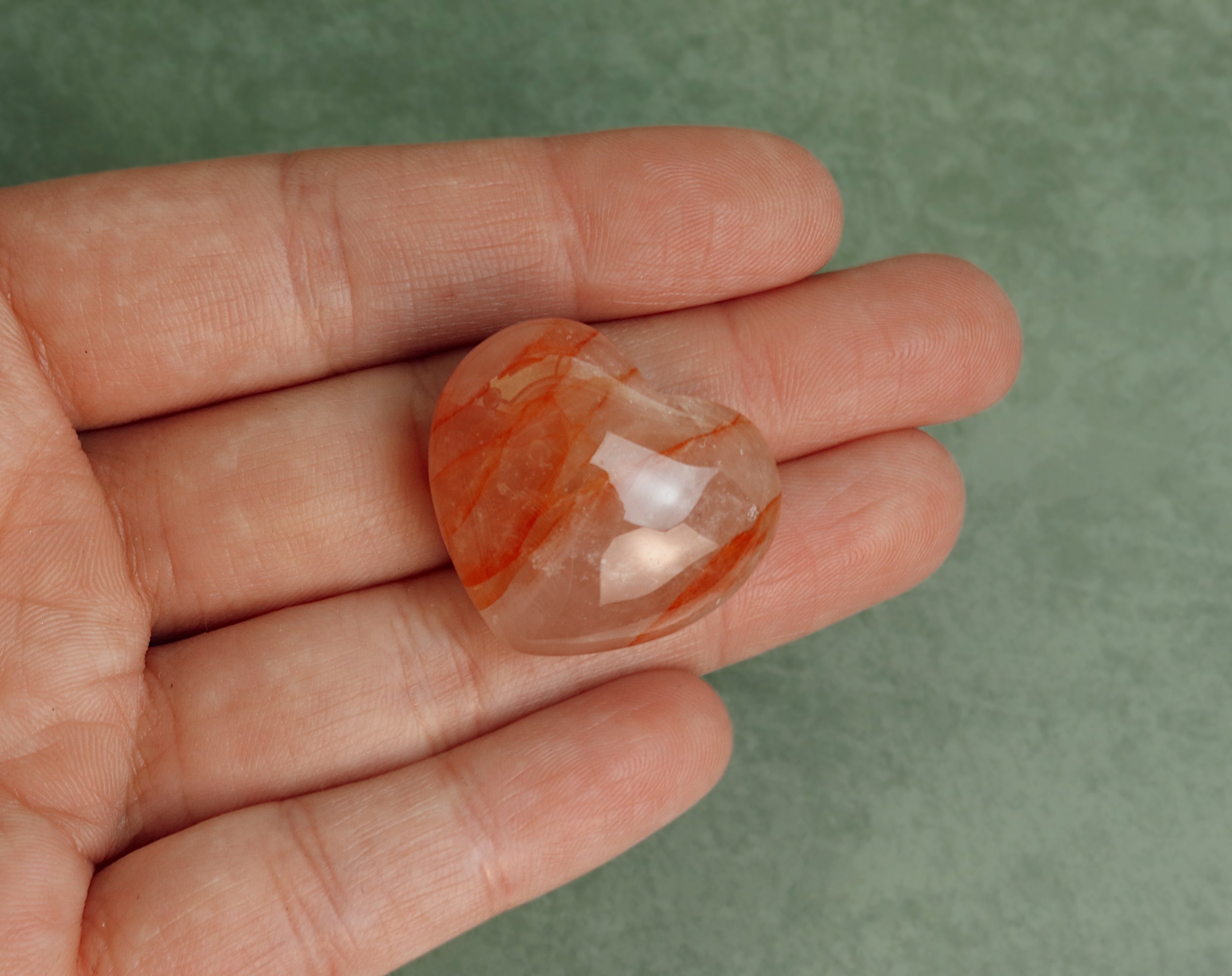 Fire Quartz Heart