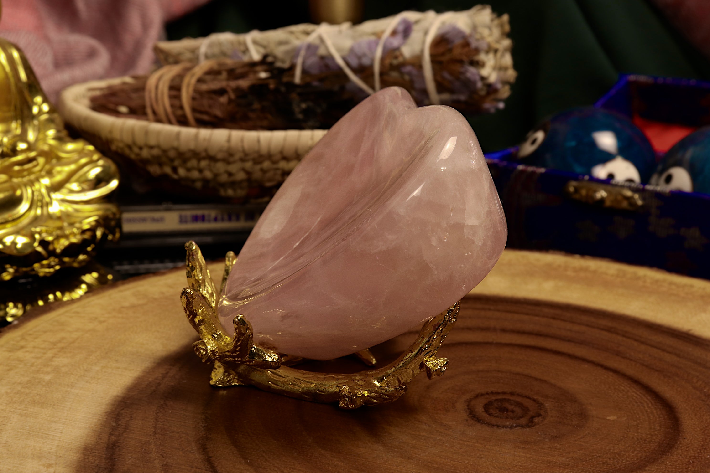 Rose Quartz Heart Bowl