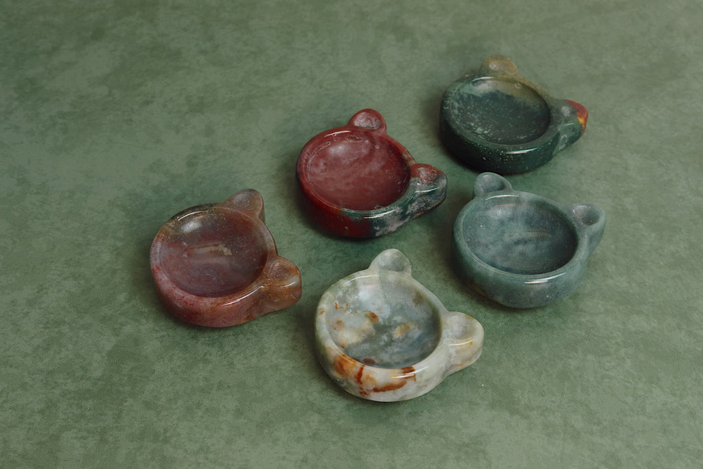 Agate Kitty Bowl