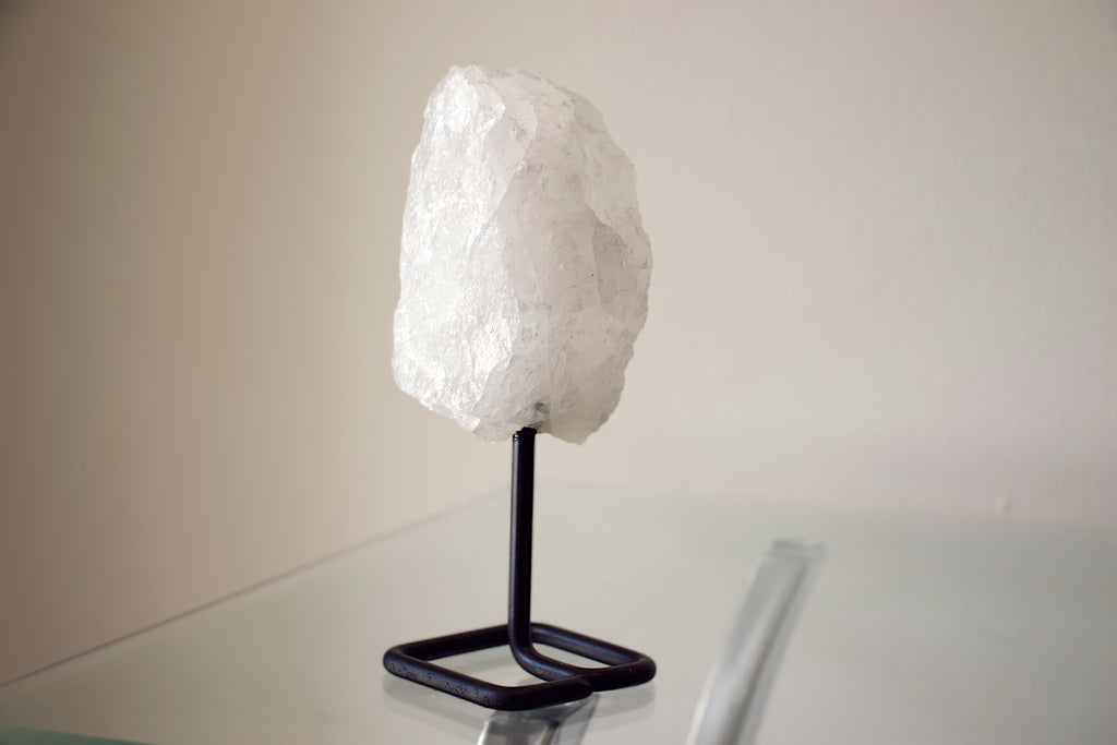 White Quartz (milky quartz) on stand