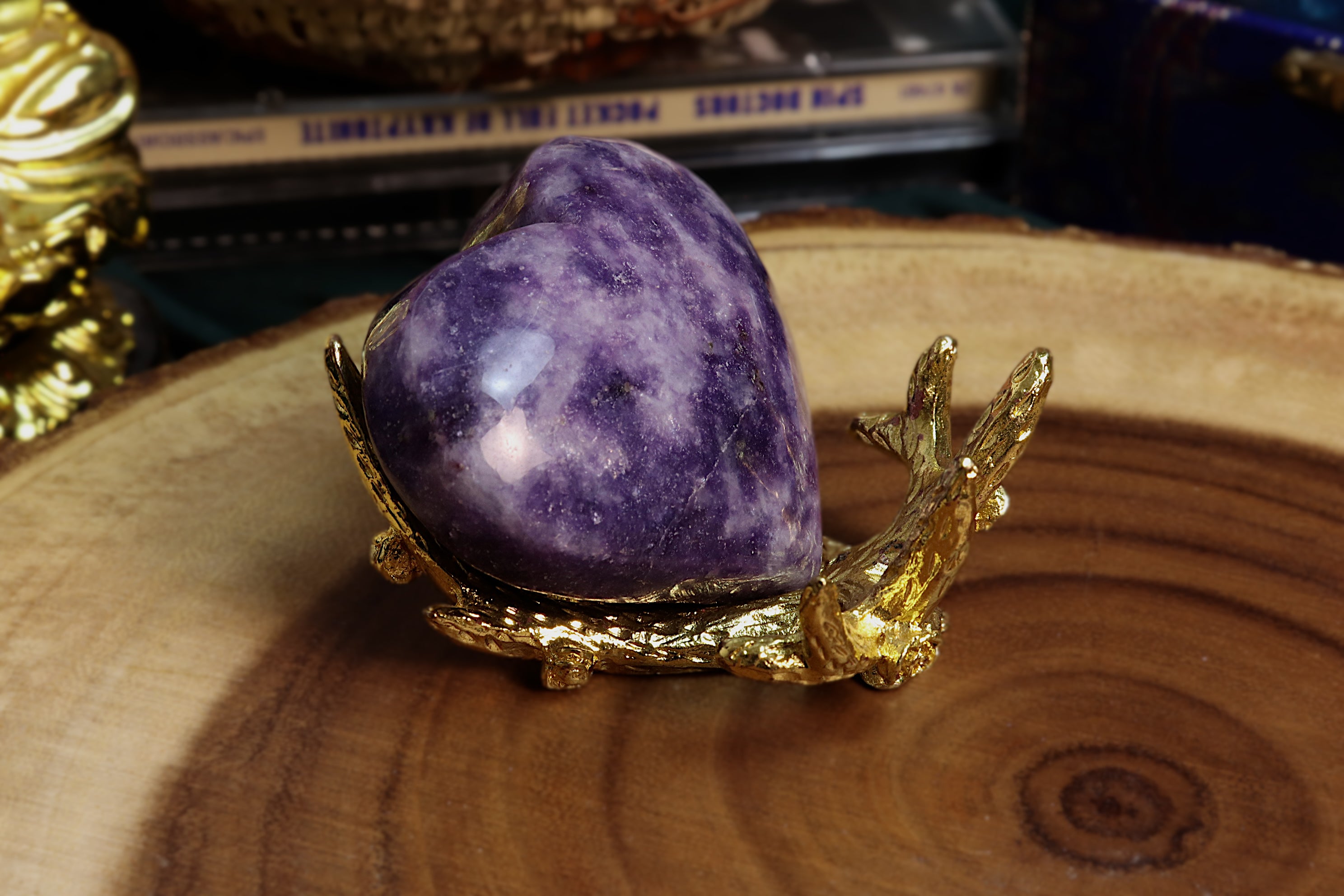 Lepidolite Heart