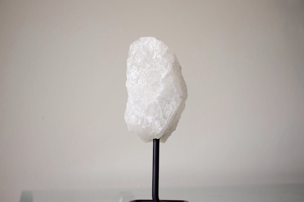 White Quartz (milky quartz) on stand