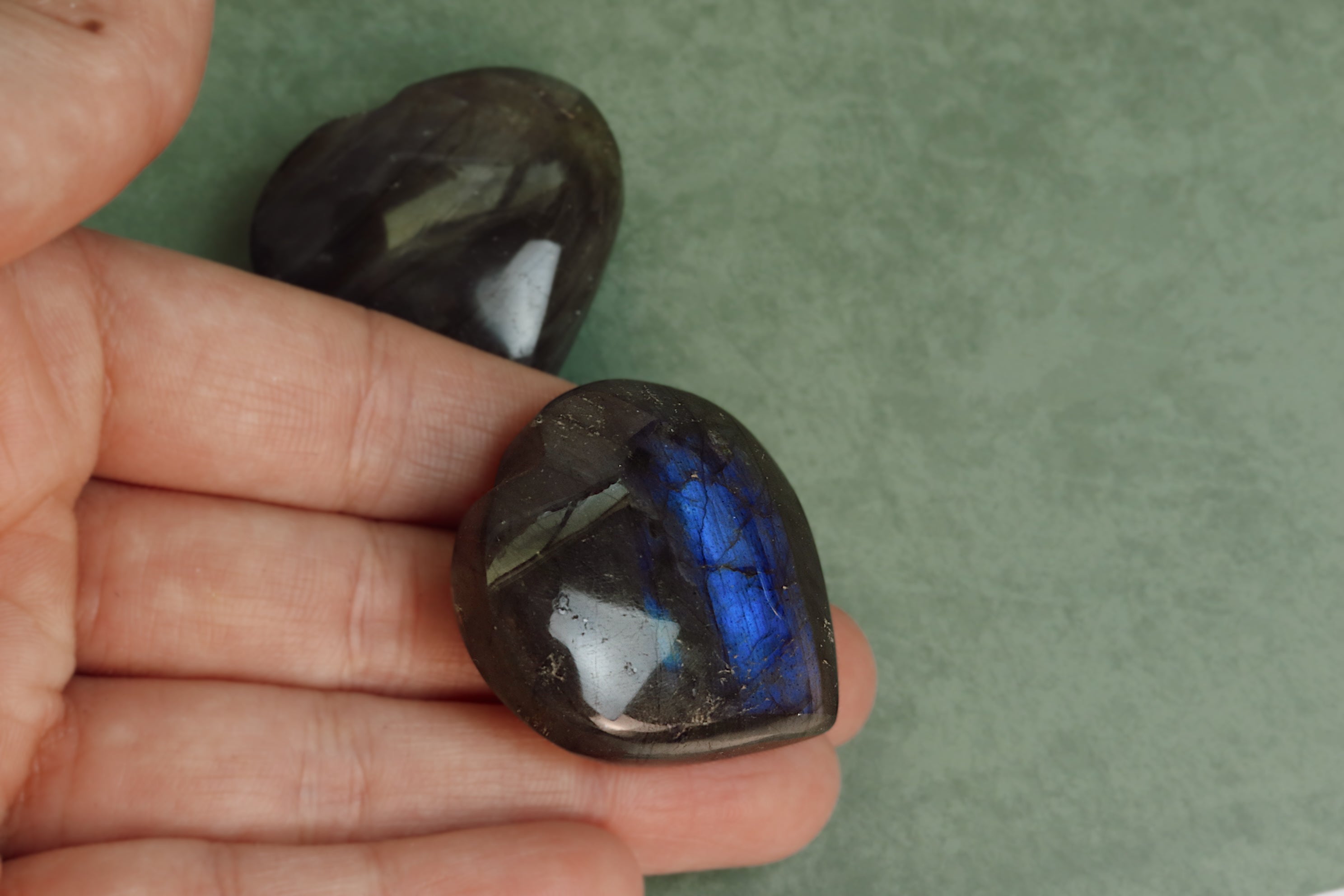 Labradorite Heart