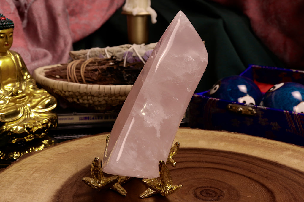 Rose Quartz Moon Bowl
