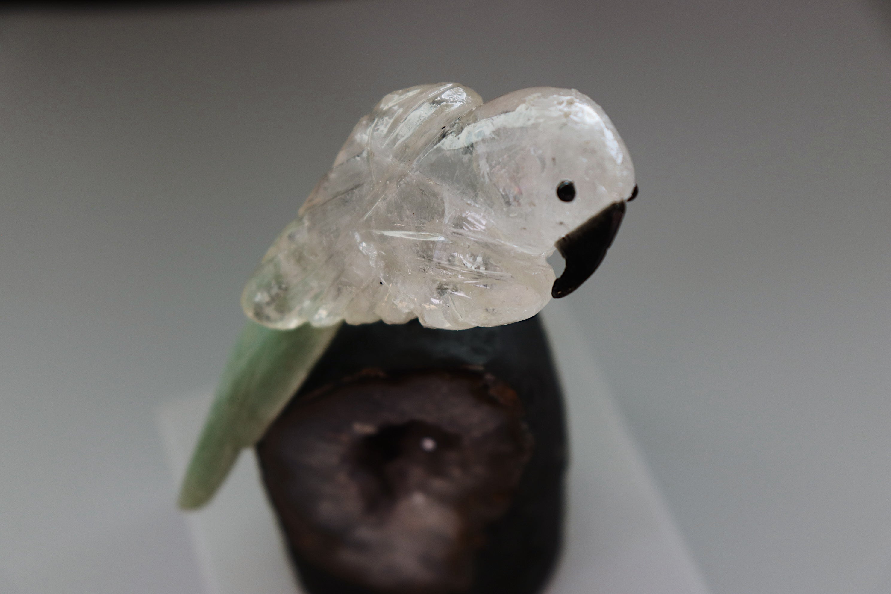 Quartz & Aventurine Bird on Amethyst Base