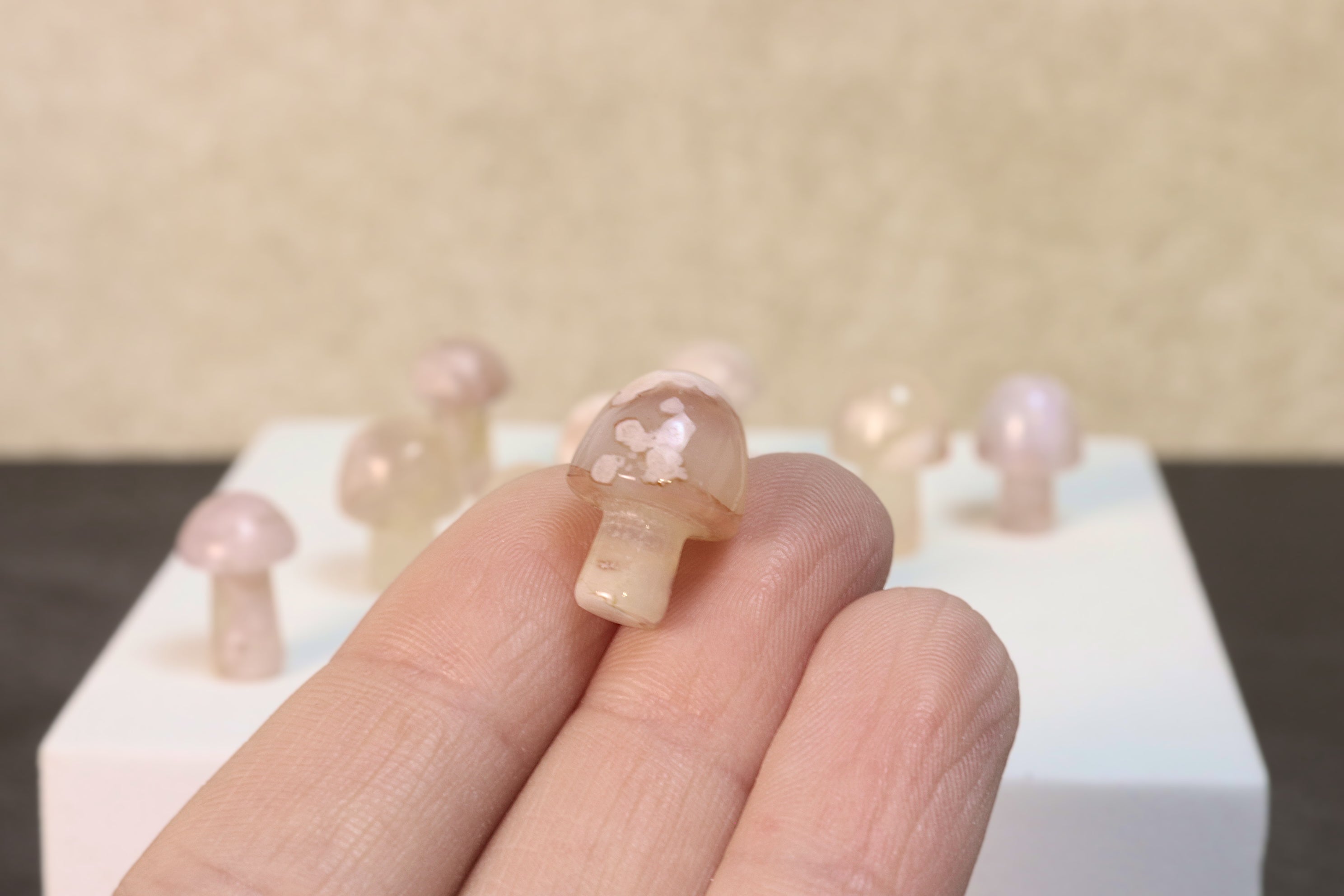 Mini Flower Agate Mushroom