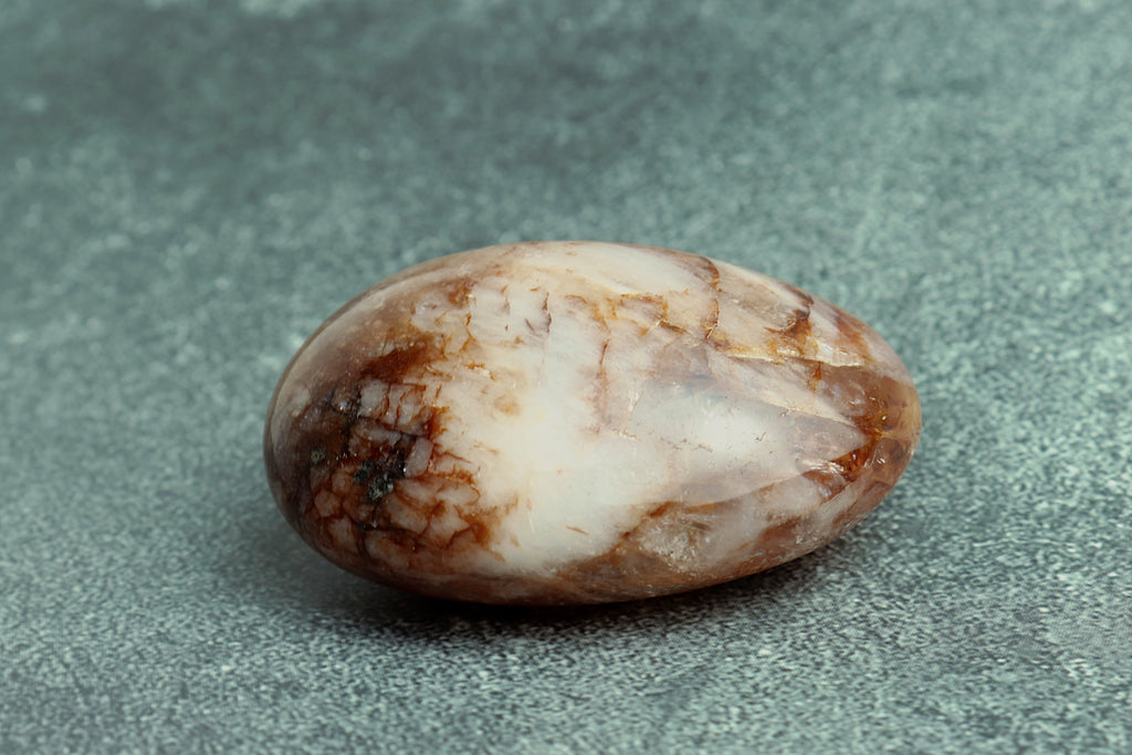 Fire Quartz Palm stone