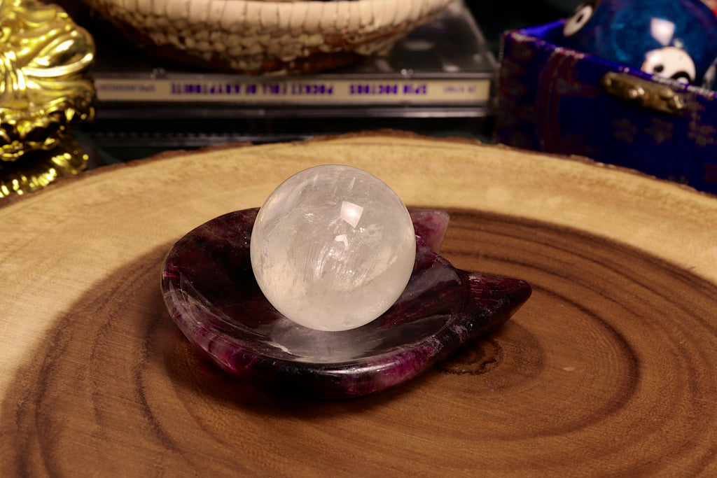 Purple Fluorite Kitty Bowl